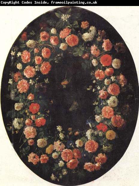 Giovanni Stanchi Garland of Flowers and Butterflies